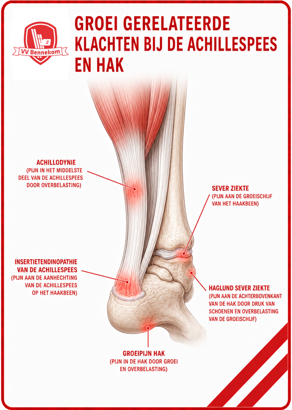 Anatomie hak — groeigerelateerde klachten (ziekte van Sever)